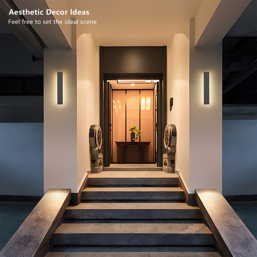 Brilagi - LINEAR LED ulkoseinävalaisin LED/8W/230V 4000K IP65 30 cm antrasiitti CRI 90