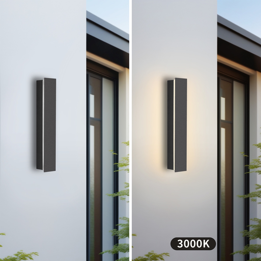 Brilagi - LED-ulkoseinävalaisin LINEAR LED/8W/230V 3000K IP65 30 cm antrasiitinharmaa CRI 90