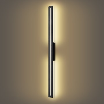 Brilagi - LINEO LED-seinävalaisin ulkokäyttöön LED/24W/230V 3000K IP65 100 cm musta