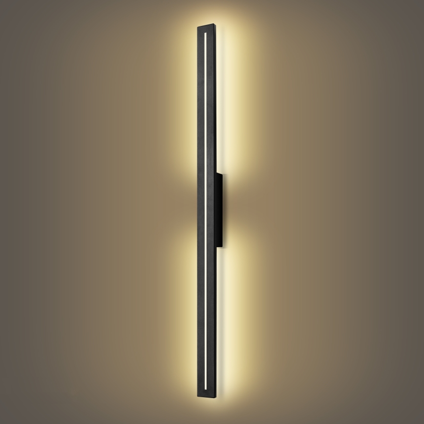 Brilagi - LINEO LED-seinävalaisin ulkokäyttöön LED/24W/230V 3000K IP65 100 cm musta