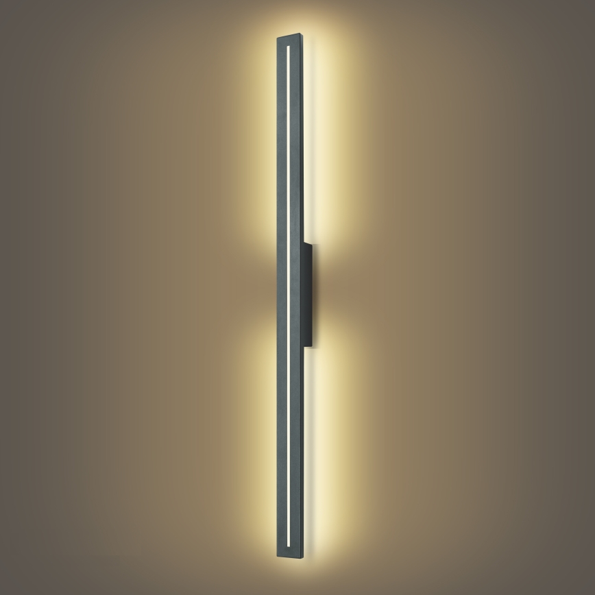 Brilagi - LINEO LED-ulkoseinävalaisin LED/24W/230V 3000K IP65 100 cm antrasiitti CRI 90