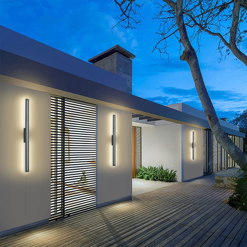 Brilagi - LED-ulkoseinävalaisin LINEO LED/24W/230V 4000K IP65 100 cm antrasiitti CRI 90