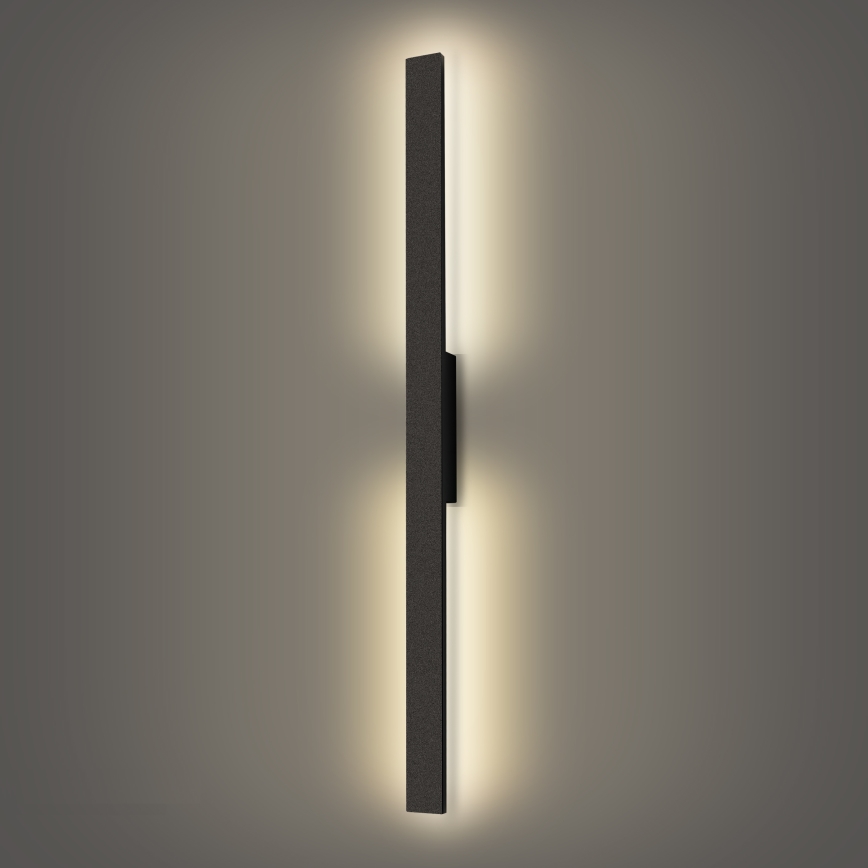 Brilagi - LUNA LED-ulkoseinävalaisin LED/24W/230V 4000K IP65 100 cm musta