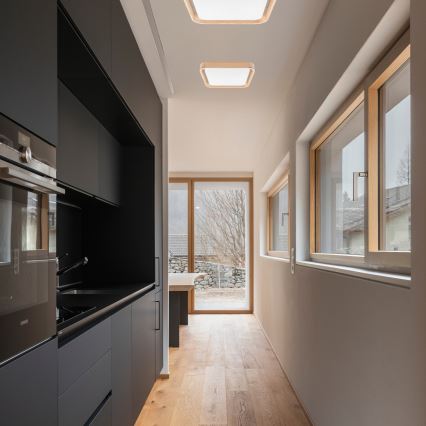 Brilagi - LED himmennettävä kattovalaisin MANAROLA CUBIC LED/24W/230V 3000-6500K mänty + kaukosäädin
