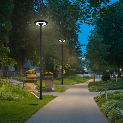 Brilagi - Metallipylväs ulkovalaistukseen URBAN 3 m seiväs halkaisija 58 matta musta