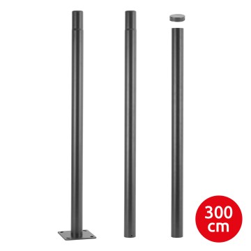 Brilagi - Metallivarsi ulkovalaisinpylvääseen URBAN 3 m pylväs pr. 58 mm antrasiitti