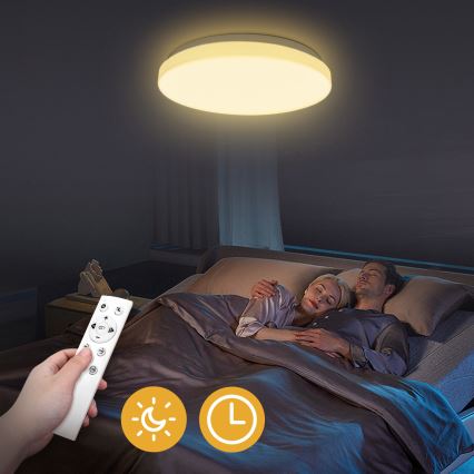 Brilagi - LED-himmennettävä kattovalaisin MILKY WAY LED/24W/230V 3000-6500K Ø 38 cm + kaukosäädin