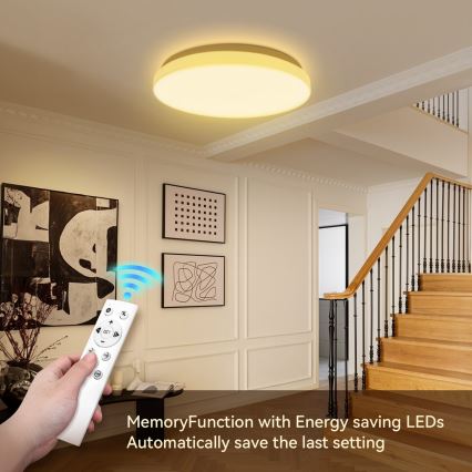 Brilagi - LED-himmennettävä kattovalaisin MILKY WAY LED/24W/230V 3000-6500K Ø 38 cm + kaukosäädin