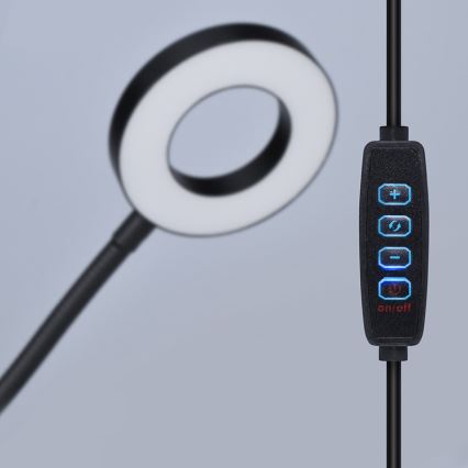 Brilagi - LED himmennettävä lamppu klipsillä ORBELA LED/8W/230V 3000/4000/5000K musta
