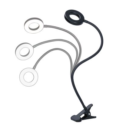 Brilagi - LED himmennettävä lamppu klipsillä ORBELA LED/8W/230V 3000/4000/5000K musta