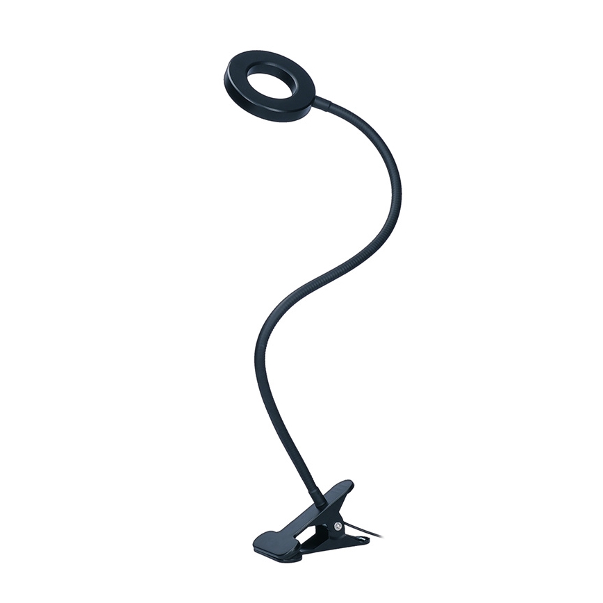 Brilagi - LED himmennettävä lamppu klipsillä ORBELA LED/8W/230V 3000/4000/5000K musta