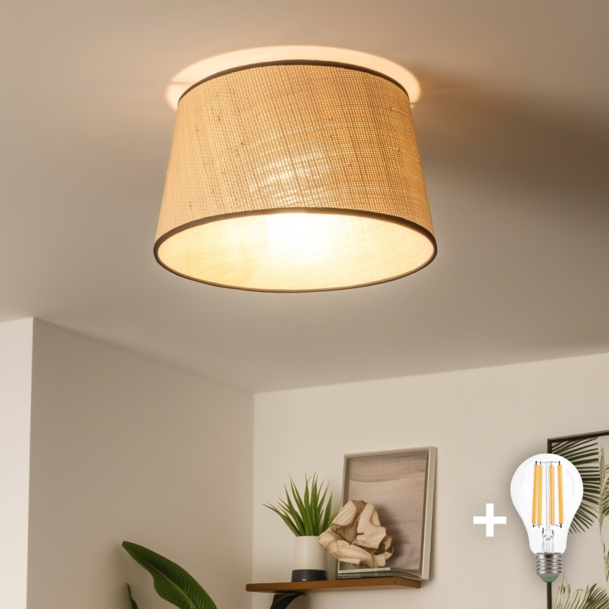 Brilagi - Pinta-asennettava LED-kattovalaisin CERIA 1xE27/40W/230V halkaisija 35 cm beige