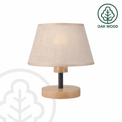 Brilagi - Pöytävalaisin ANTHONY 1xE27/60W/230V tammi/beige