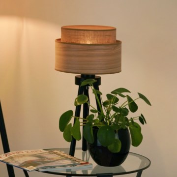 Brilagi - Pöytävalaisin MONTANA BOHO 1xE27/15W/230V ruskea/musta