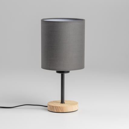 Brilagi - Pöytävalaisin NUBILA WOOD 1xE27/25W/230V tammi/antrasiitti