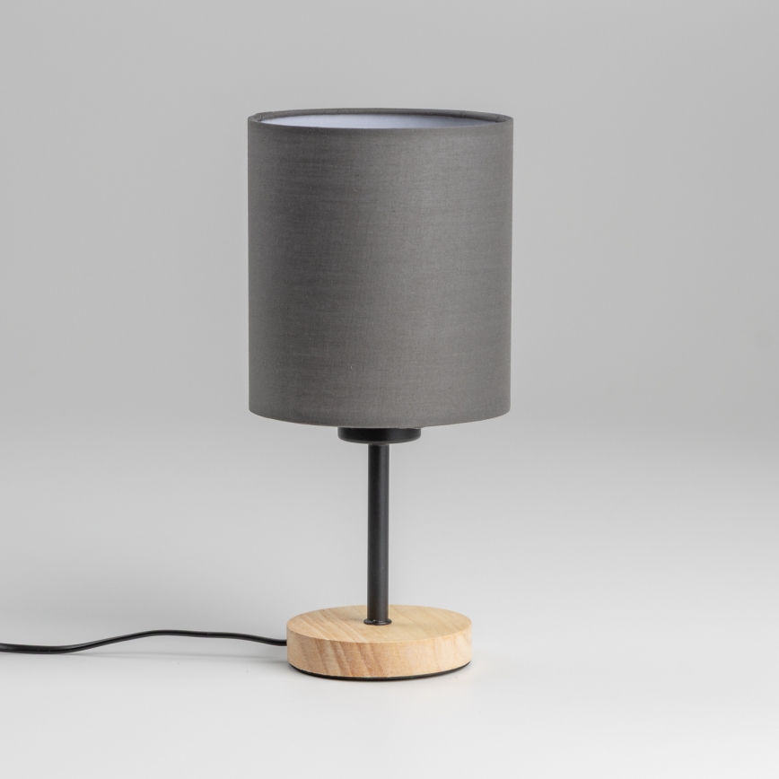 Brilagi - Pöytävalaisin NUBILA WOOD 1xE27/25W/230V tammi/antrasiitti