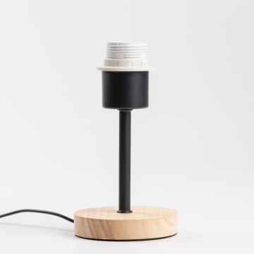Brilagi - Pöytävalaisin NUBILA WOOD 1xE27/25W/230V tammi/musta