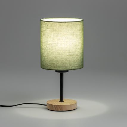Brilagi - Pöytävalaisin NUBILA WOOD 1xE27/25W/230V tammi/musta