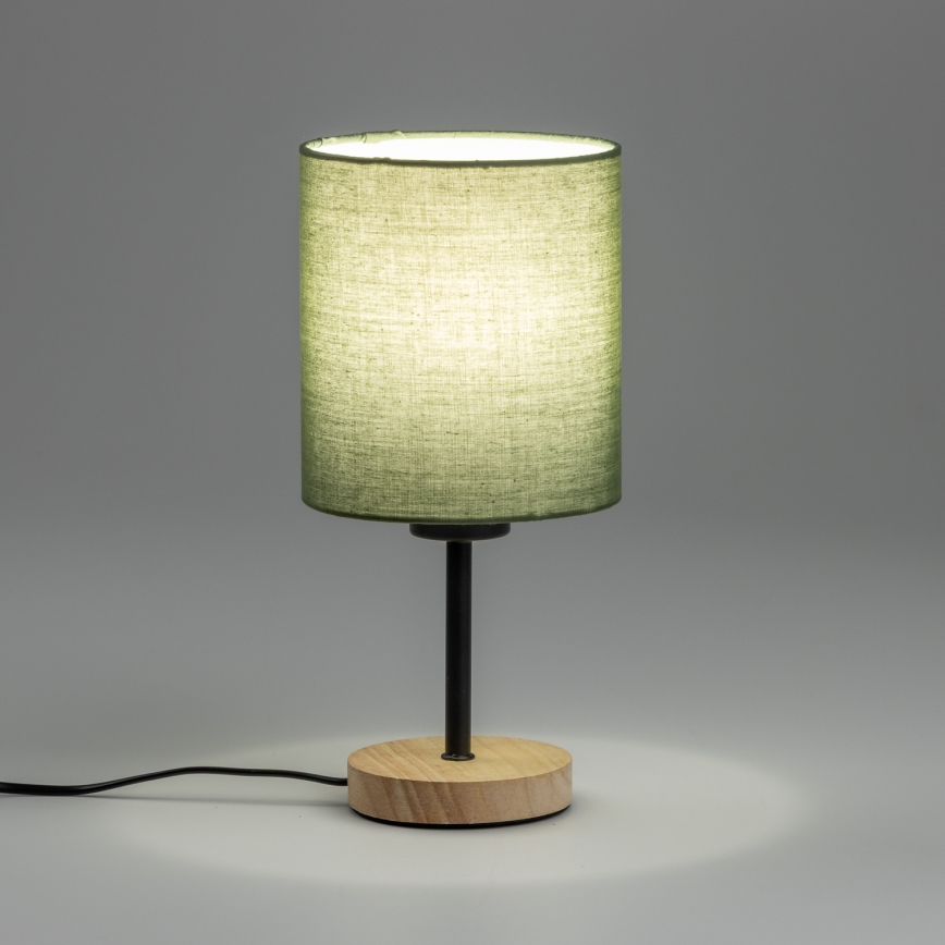 Brilagi - Pöytävalaisin NUBILA WOOD 1xE27/25W/230V tammi/musta
