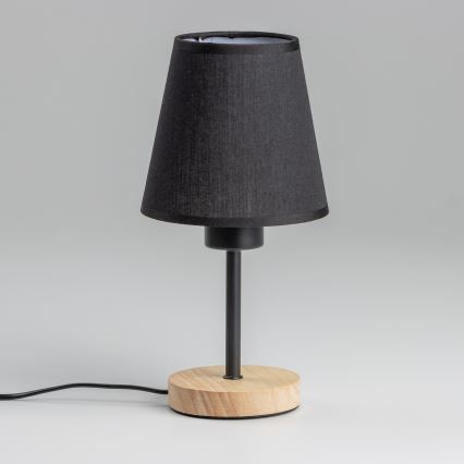 Brilagi - Pöytävalaisin NUBILA WOOD 1xE27/25W/230V tammi/musta