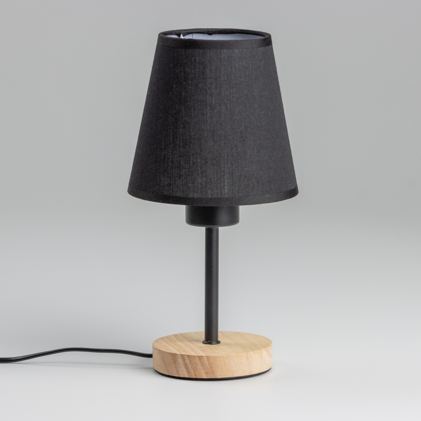Brilagi - Pöytävalaisin NUBILA WOOD 1xE27/25W/230V tammi/musta