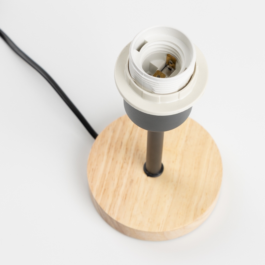 Brilagi - Pöytävalaisin NUBILA WOOD 1xE27/25W/230V tammi/punainen