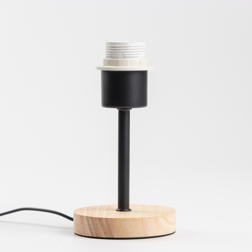 Brilagi - Pöytävalaisin NUBILA WOOD 1xE27/25W/230V tammi/vaaleanruskea