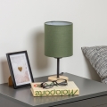 Brilagi - Pöytävalaisin NUBILA WOOD 1xE27/25W/230V tammi/vihreä