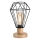 Brilagi - Pöytävalaisin WOODY BASKET 1xE27/60W/230V tammi