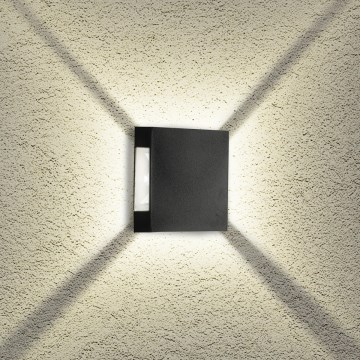 Brilagi - QUADRAY ulkoseinävalaisin LED/4W/230V, musta, IP65
