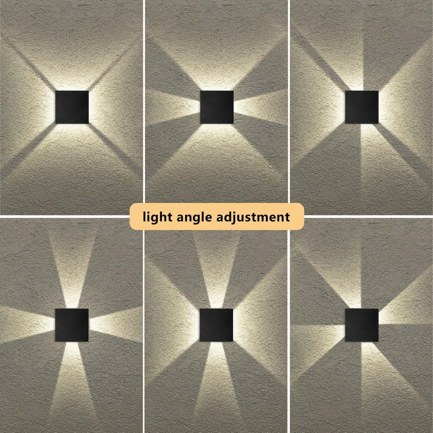 Brilagi - QUADRAY ulkoseinävalaisin LED/4W/230V, musta, IP65