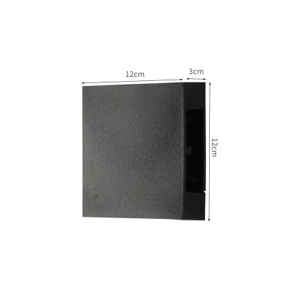 Brilagi - QUADRAY ulkoseinävalaisin LED/4W/230V, musta, IP65