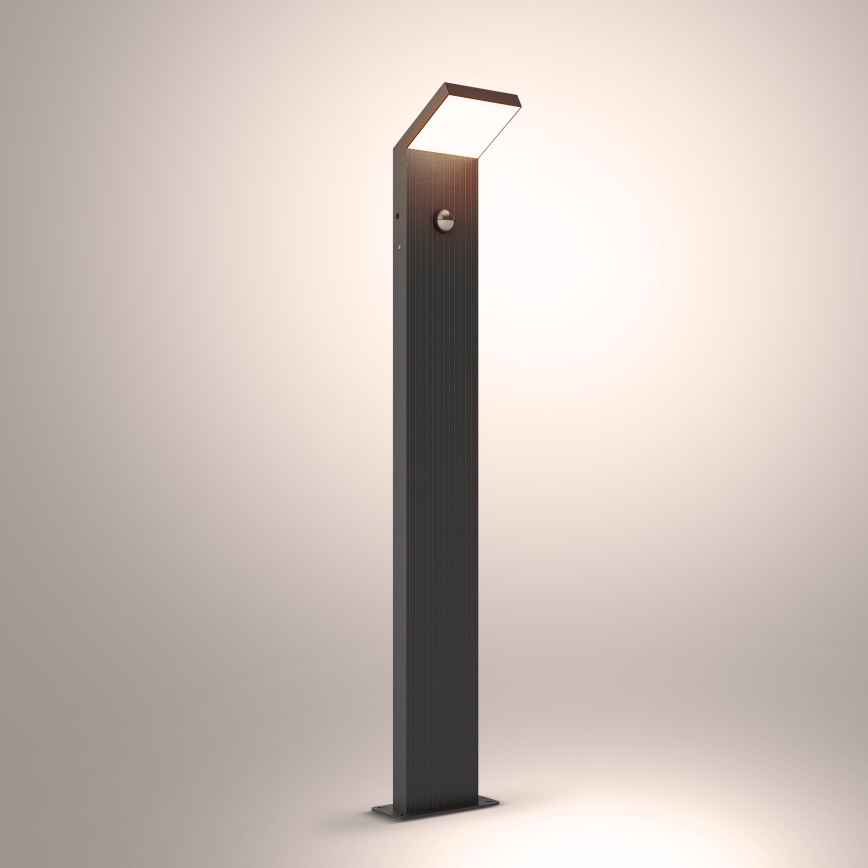 Brilagi - LED ulkovalaisin liiketunnistimella RIANO LED/8W/230V antrasiitti IP65