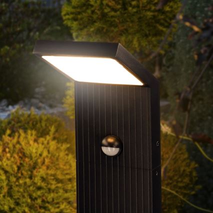 Brilagi - LED ulkovalaisin liiketunnistimella RIANO LED/8W/230V antrasiitti IP65