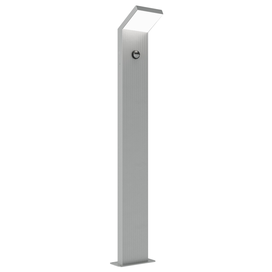 Brilagi - LED-ulkovalaisin anturilla RIANO LED/8W/230V hopeanvärinen IP65