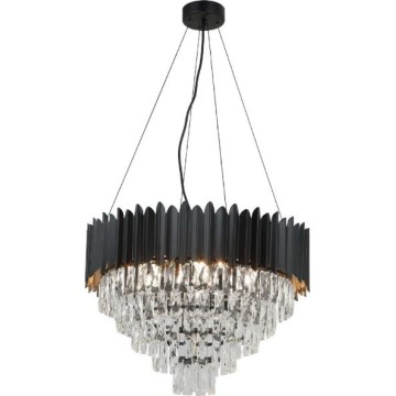 Brilagi - Riippuvalaisin köysellä CARLOS 9xE14/40W/230V halkaisija 60 cm