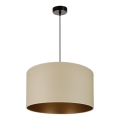 Brilagi - Riippuvalaisin OREGON ROLLER VEGE 1xE27/15W/230V halkaisija 45 cm beige