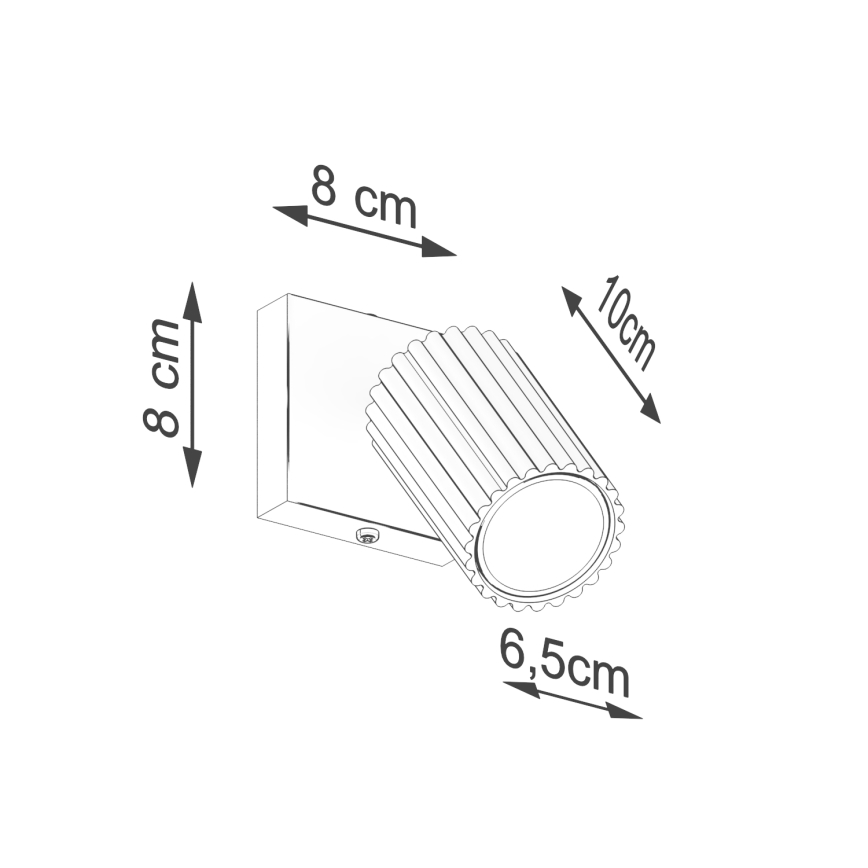 Brilagi - Seinäkohdevalo CRESTO 1xGU10/10W/230V kerma