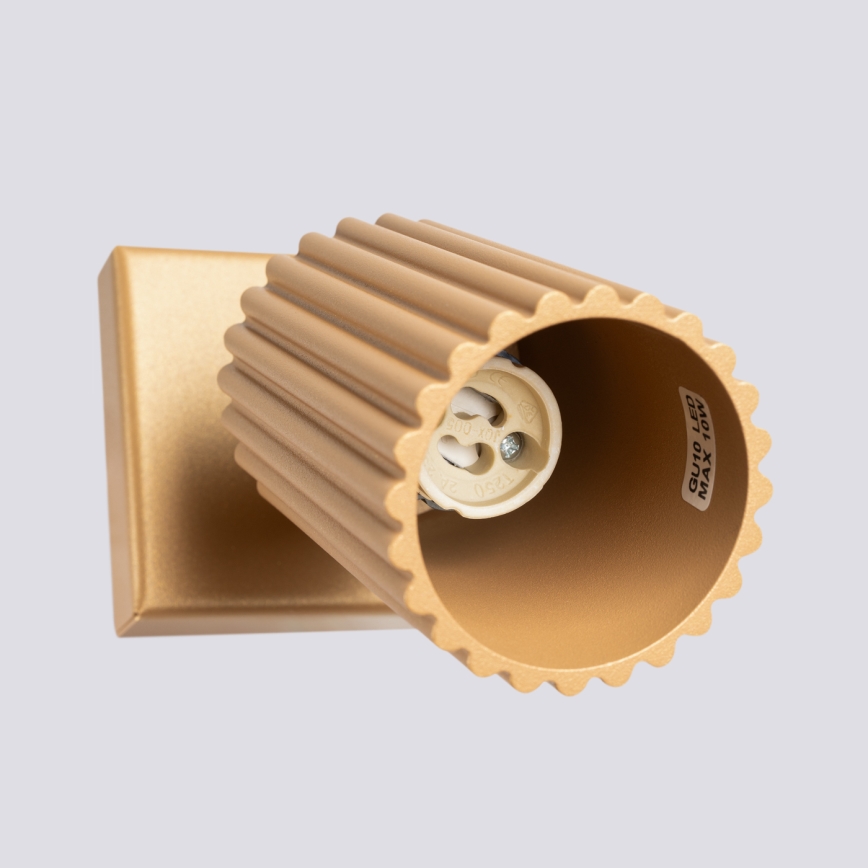Brilagi - Seinäkohdevalo CRESTO 1xGU10/10W/230V kulta