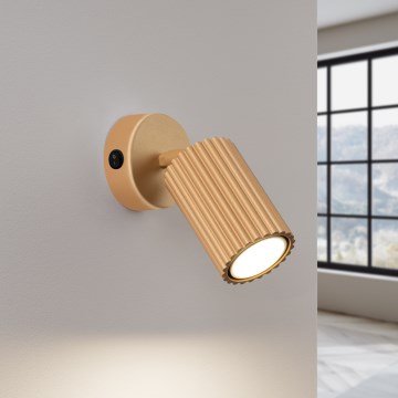 Brilagi - Seinäkohdevalo CRESTO 1xGU10/10W/230V kulta