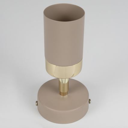 Brilagi - Seinäkohdevalo POKER 1xGU10/25W/230V beige/kulta