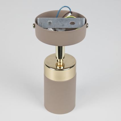 Brilagi - Seinäkohdevalo POKER 1xGU10/25W/230V beige/kulta
