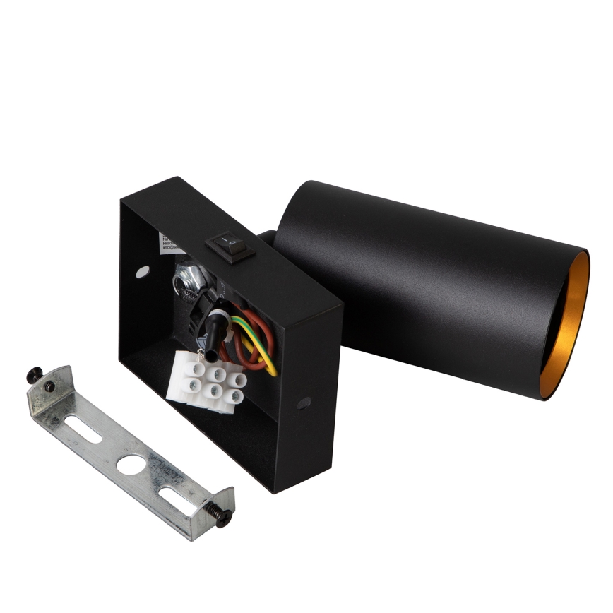 Brilagi - Seinäkohdevalo SELE 1xGU10/30W/230V musta/kulta