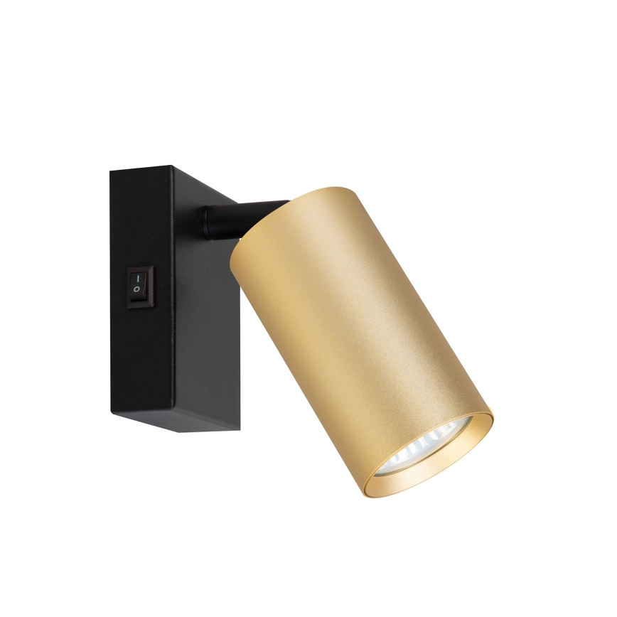 Brilagi - Seinäkohdevalo SELE 1xGU10/30W/230V musta/kulta