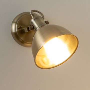 Brilagi - Seinäkohdevalo TECHNO 1xE27/60W/230V pronssi