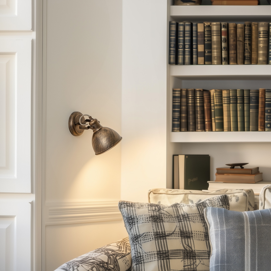 Brilagi - Seinäkohdevalo TECHNO 1xE27/60W/230V pronssi/patina