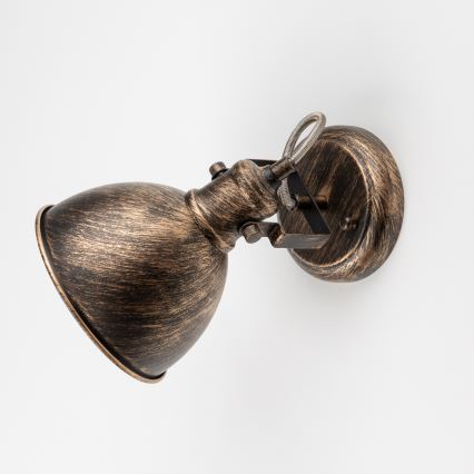 Brilagi - Seinäkohdevalo TECHNO 1xE27/60W/230V pronssi/patina