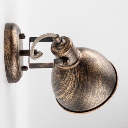 Brilagi - Seinäkohdevalo TECHNO 1xE27/60W/230V pronssi/patina