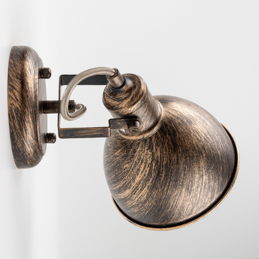 Brilagi - Seinäkohdevalo TECHNO 1xE27/60W/230V pronssi/patina