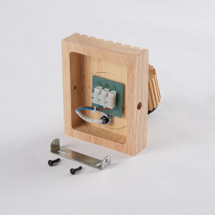 Brilagi - Seinäspotti HYGGE 1xE14/15W/230V kumipuu/savunharmaa